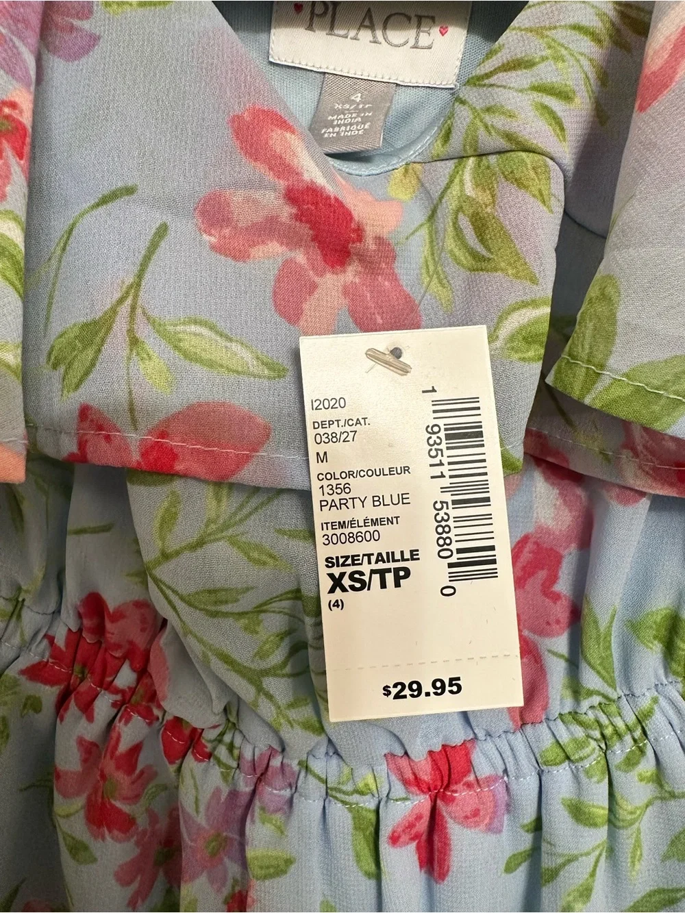The Children's Place Floral Ruffle Sundress